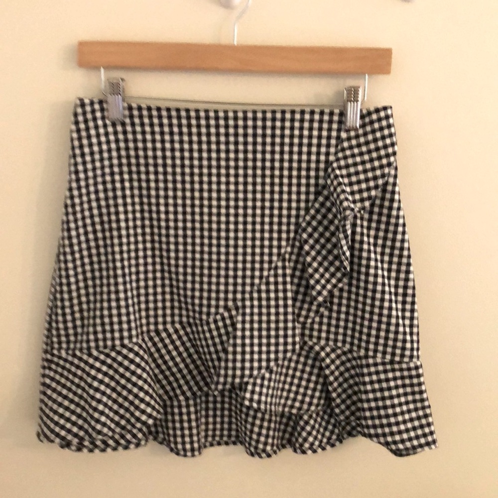 Black/white Checked Skirt, Forever 21, Med